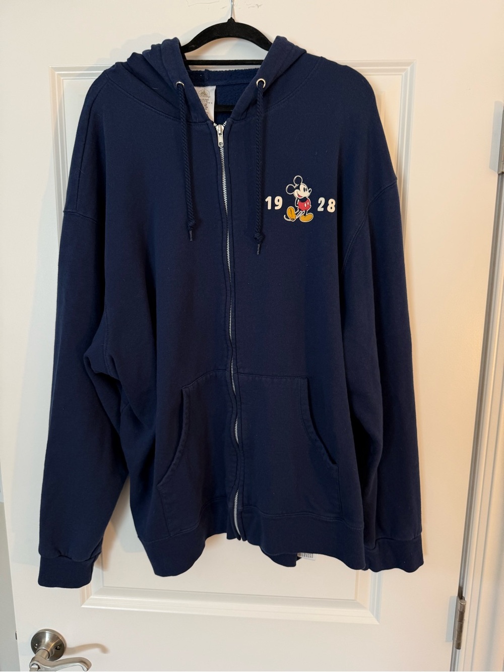 Unisex Disney Navy Blue Zip Hoodie XXL